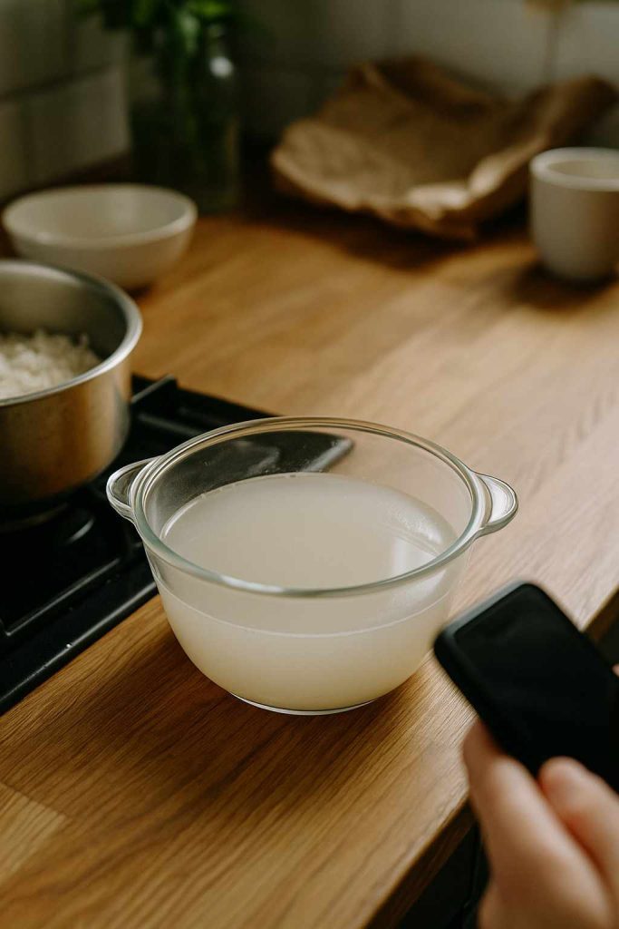 agua de arroz para la piel