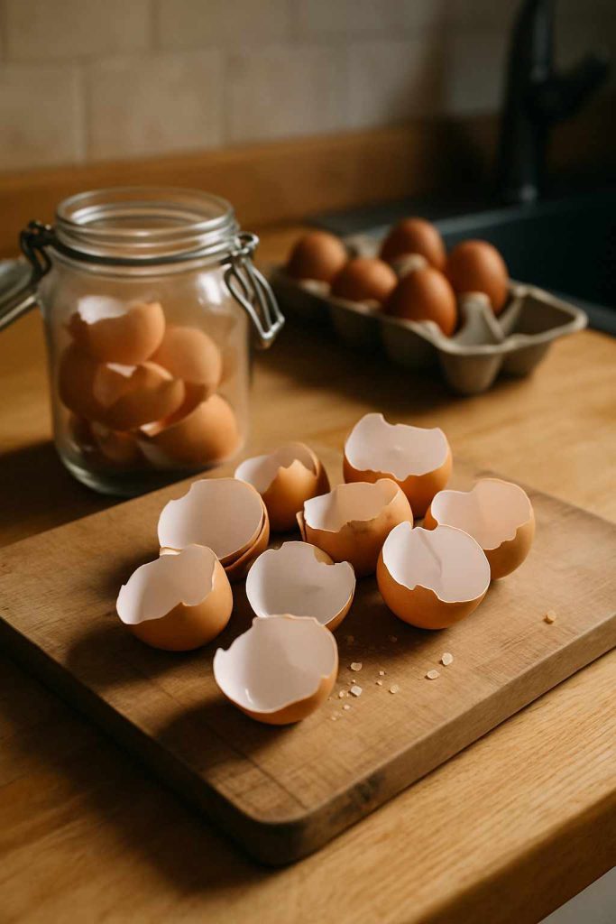 cáscaras de huevo para plantas