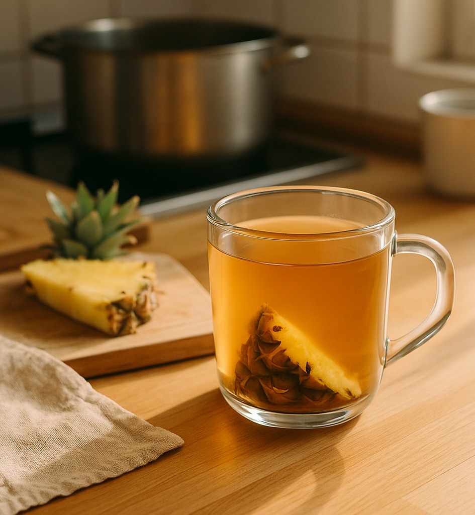 receta con cáscara de piña