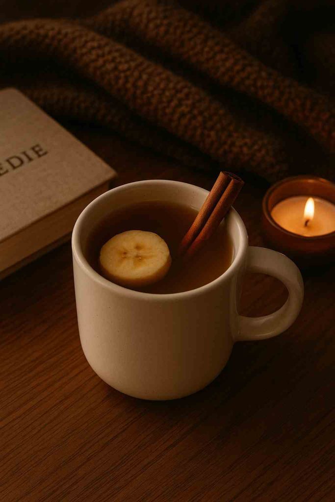 tasse con infusión de plátano