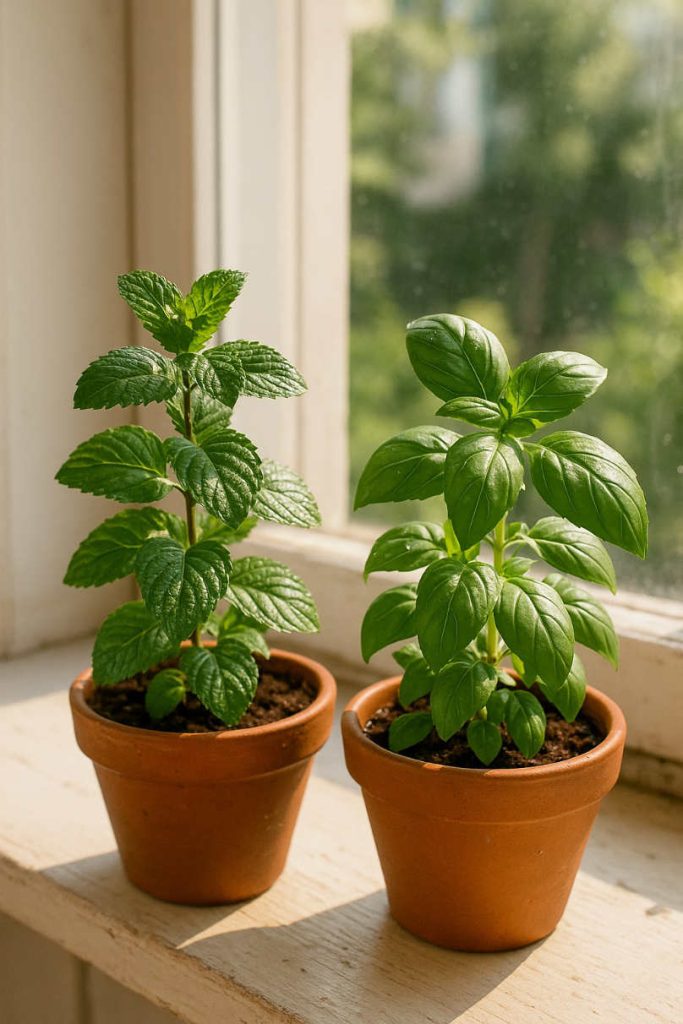 Albahaca menta interiores